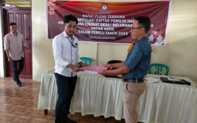 PPS Hative Kecil Gelar Rapat Pleno Terbuka untuk Pemutahiran Daftar Pemilih di Negeri Hative Kecil